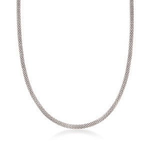 Ross-Simons Italian 2.8mm Sterling Silver Popcorn-Chain Necklace - 1 of 3