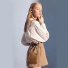 Hachikiko Small Crossbody Purse,Synthetic Leather Phone Wallet with Chain Strap, Stylish Crossbody Phone Bag for Travel & Daily Use,Brown - 3 of 4