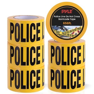 Pyle 6-Piece Police Line Do Not Cross Barricade Tape Set - PNCCTX6 - 1 of 4