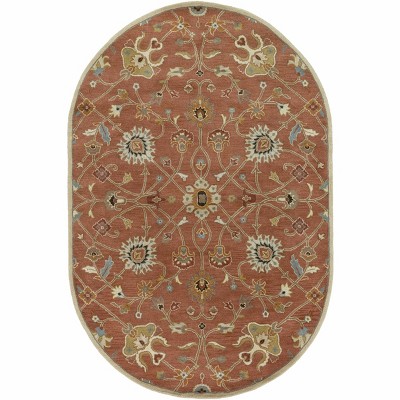 Hauteloom Logville Hand Tufted Rust 1119 Wool Rug
