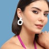 SOHI Women's Rope Drop Earrings - 3 of 3