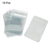 Unique Bargains 10 Pcs Clear PVC Waterproof Vertical ID Card Badge Holders - 2 of 4