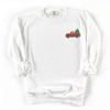 Embroidered Truck Christmas Tree - Women's Garment Dyed Graphic Sweatshirt - 2 of 4