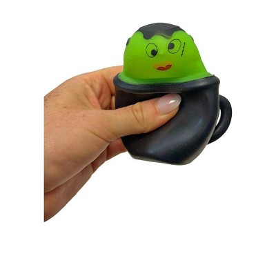 Big Time Toys Halloween Squish Pop Fidget Toy Frankenstein Cauldron