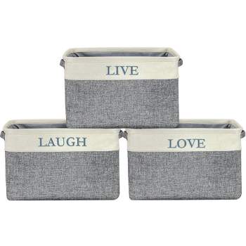 Sorbus Fabric Cubby Organizer - Large Sturdy Foldable Storage Bins with Handles - Lightweight and durable (3 Pack)