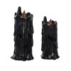 Transpac Resin 8.25 in. Black Halloween Creepy Candle Set of 2 - 3 of 4