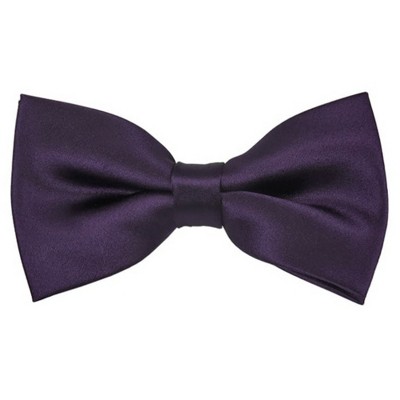 Men's Solid Color 2.5 W And 4.5 L Inch Pre-Tied adjustable Bow Ties