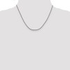 Black Bow Jewelry 2.5mm, 14k White Gold, Diamond Cut Solid Cable Chain Necklace - 2 of 4