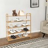 YIYIBYUS Bamboo 5-tier Shoe Storage Rack Free Standing Shoes Shelf Organizer - 2 of 4