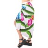 LA LEELA Women's Summer Bikini Wraps Beach Wrap Swimwear Sarong Cover up Skirt Bathing suit Swimsuit Pareo for Women One Size White, Floral - 2 of 4