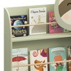 KWPZQEB 3-Tier Kids Bookshelf, Front-Facing/Green- Premium Book Shelf for Kids Rooms with Sloth Design - Toddler Book Display Rack - 4 of 4