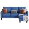 LACOO L-Shaped Sofa, Linen Fabric Couch with Reversible Chaise - 3 of 4