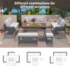 YOOCOZZ 6-Piece Rope L-Shaped Set with Acacia Wood Table and Rope Benches - 2 of 4