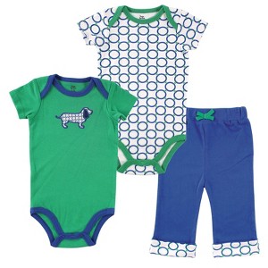 Yoga Sprout Baby Boy Cotton Layette Set, Dog - 1 of 1