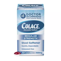 Colace Regular Strength Stool Softener 30ct