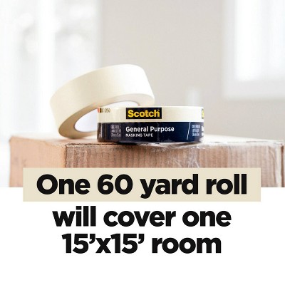 Scotch 1.88" x 60yd Beige Crepe Paper Masking Tape