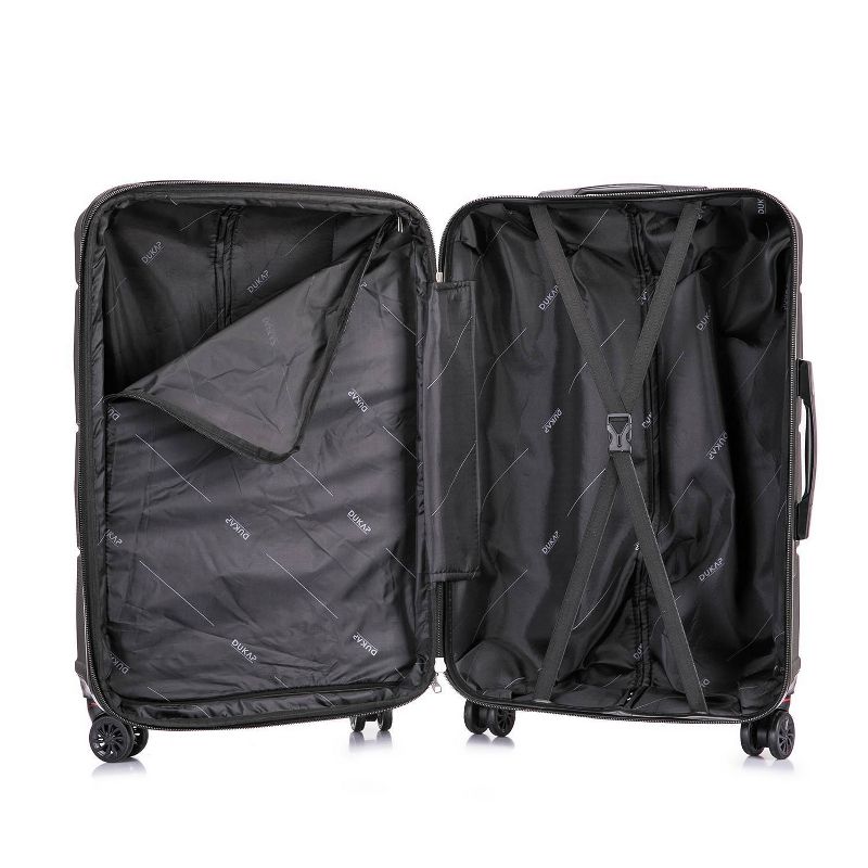 DUKAP Zonix Lightweight Hardside Large Checked Spinner Suitcase, 5 of 17