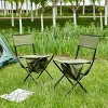 KTMBDW Portable Camping Chair, Cushioned Seat & Back with with Storage Pockets, Outdoor Camping, Picnics and Fishing - 2 of 4