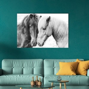 iCanvas Horse Love by Sisi and Seb Canvas Print Wall Art - 1 of 3