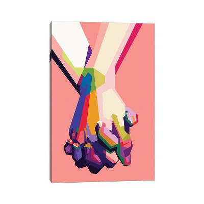 iCanvas Hold My Hand by Dayat Banggai Canvas Print Wall Art