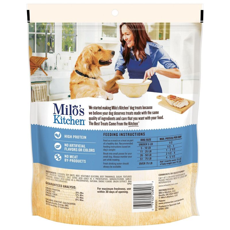 Milo&#39;s Kitchen Chicken Meatballs Chewy Dog Treats - 18oz, 6 of 8