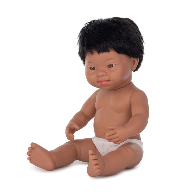 Miniland Educational Anatomically Correct 15" Baby Doll, Down Syndrome Boy, 3 of 4