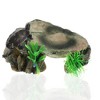 Unique Bargains Resin Tortoise Rock Turtle Basking Platform 5.8"x3.4"x2.4" Green 1 Pcs - 2 of 4