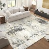 Modern Abstract Rug,  Area Rug, Washable Rug Soft Colorful Rug Modern Living Room Rug Non Slip Low Pile Indoor Floor Carpet - 2 of 4