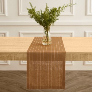 Solino Home Striped Linen Table Runner | Pinstripe - 1 of 4
