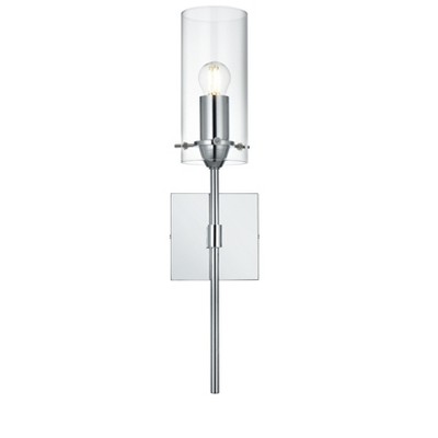 Elegant Lighting Elsreth 4.5 Inch Wall Sconce Clear Shade in Chrome