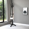 74" Heavy Duty Wooden Coat Rack Stand with 11 Hooks, Freestanding Coat Tree for Entryway, Hallway, Bedroom, Office - 2 of 4