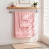 Pink 6 - Piece Cotton Bath Towel Set, Soft Absorbent, 650 GSM, Includes 2 Bath Towels, 2 Hand Towels, 2 Washcloths - 3 of 4