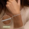 GILDED 2-3 Carat Round Lab Grown Diamond Tennis Bracelets in Sterling Silver - 3 of 4
