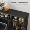 Tilt Out Trash Can Cabinet for 13 * 1 Gallon Trash Can, Dog Proof Garbage Can - 3 of 4