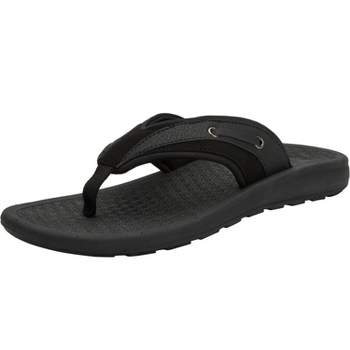 Telic Arch Support Pain Relief Energy Flip Flops - 3xs - Midnight Black :  Target