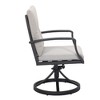 Cesicia 23.3'' x 24.9'' x 34.6'' in? Aluminum Rotating Armchair With Cushion For Living Room, Bedroom, Office, Apartment, Brown&Gray - 2 of 4