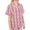 ADR Women's Lightweight Short Sleeve Cotton Pajama Set - 3 of 4