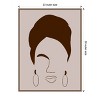 Amanti Art Woman with Headwrap by Carelle N'guessan Canvas Wall Art Print Framed 23 x 30-in. - 4 of 4