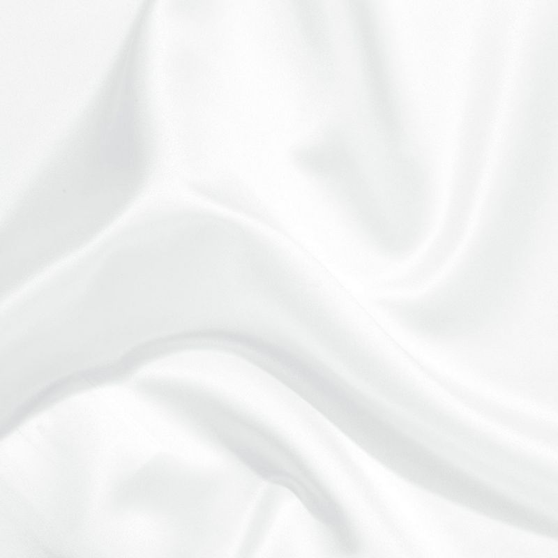 2 Pcs Silky Satin Soft Envelope Design Pillow Case Snow White - PiccoCasa, 4 of 6