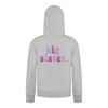 Everyday Kids Big Sister Girls Zip Up Hoodie – Cute Colorful Sibling Sweatshirt - 3 of 4