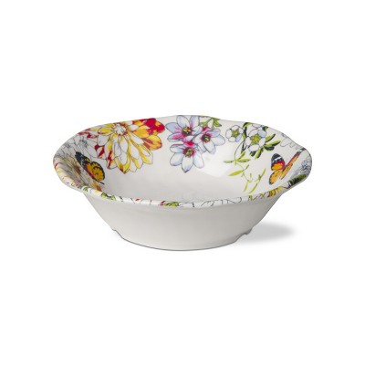 tagltd Bloom Butterfly Flower Melamine Bowls, Set Of 4