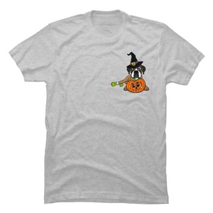 Men's Design By Humans Halloween Boxer Dog By TreeHouses T-Shirt - 1 of 4