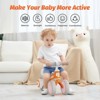 Allobebe Baby Balance Bike for Ages 1-3 – Adjustable Seat, Silent & Soft 3-Wheel Ride On, Orange - 2 of 4