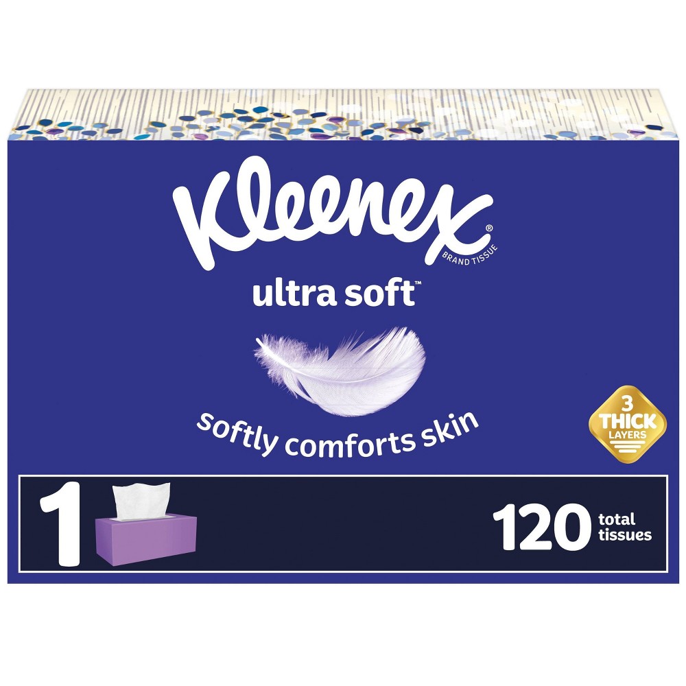 case of 8 Kleenex Ultra Soft Facial Tissue - 120ct