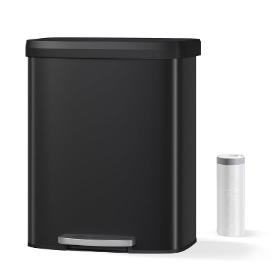 21 Gallon / 80 Liter Stainless Steel Trash Can,For Office, Bathroom, Dining Room
