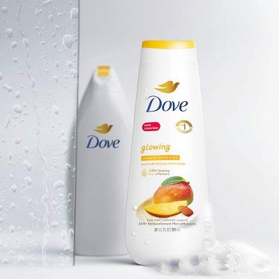 Dove Glowing Body Wash - Mango &#38; Almond Butters - 20 fl oz