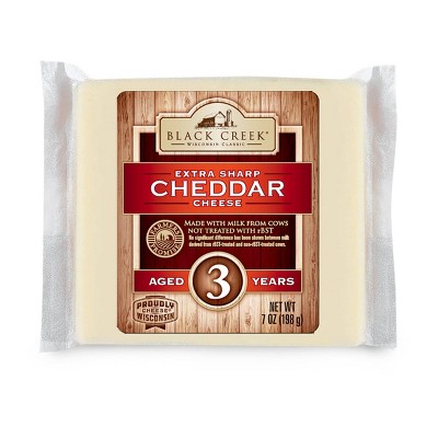 Black Creek Extra Sharp White Cheddar Cheese Aged 3 Years - 7oz