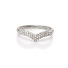 Ross-Simons 0.25 ct. t.w. Diamond Chevron Ring in Sterling Silver - 4 of 4