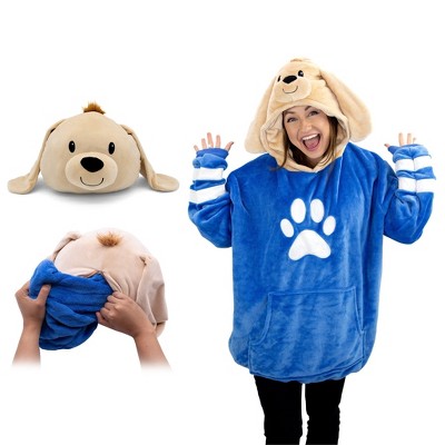 Dougie Dog Adult Snugible Blanket Hoodie & Pillow