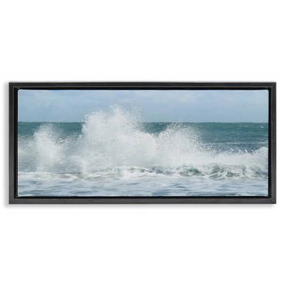 Stupell Industries Ocean Waves Crashing Foam Splash, 25" x 11"